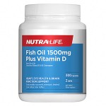 Nutralife 纽乐 纯天然鱼油 1500毫克 含维生素D 300粒